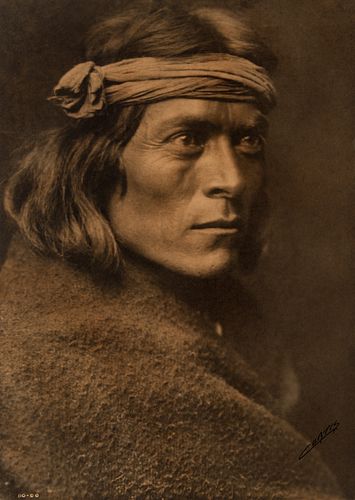 Edward Curtis, A Zuni Governor (Sat Sa, a Young Zuni Governor), 1900