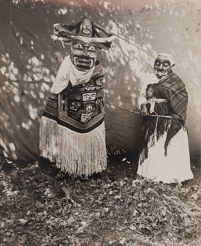 Edward Curtis, Untitled (Figures in Costume - Qagyhul), 1914