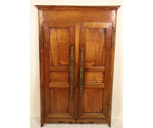 c.19TH CENTURY FRENCH CHERRY PANELED DOORS
