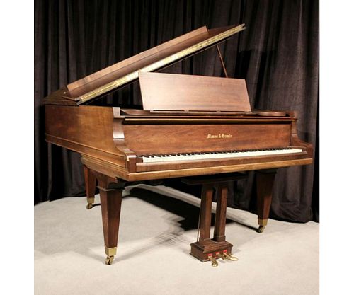MASON & HAMLIN WALNUT MODEL A BABY GRAND PIANO