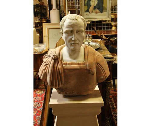 MARBLE AND GRANITE BUST