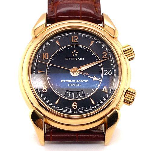 18k Eterna-Matic Alarm Wristwatch
