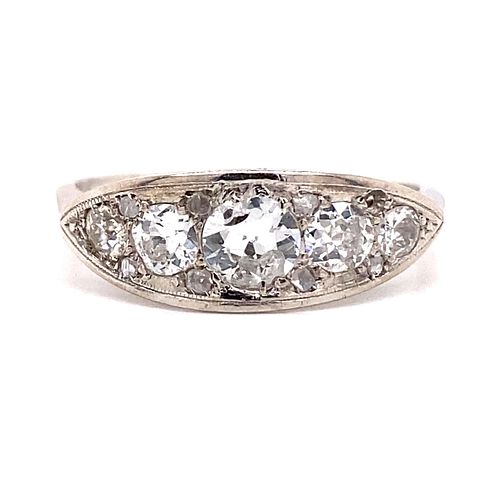 1920's Platinum Diamond Ring