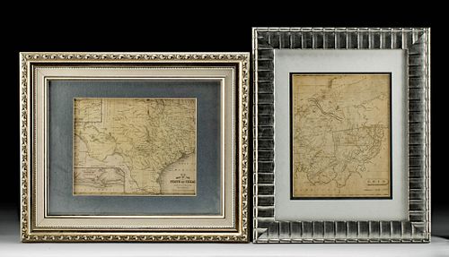 19th C. American Maps of Ohio and Texas