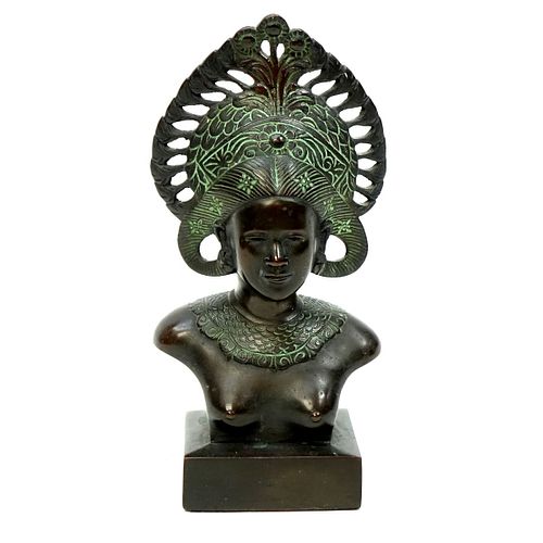 Antique Balinese Bronze Bookend