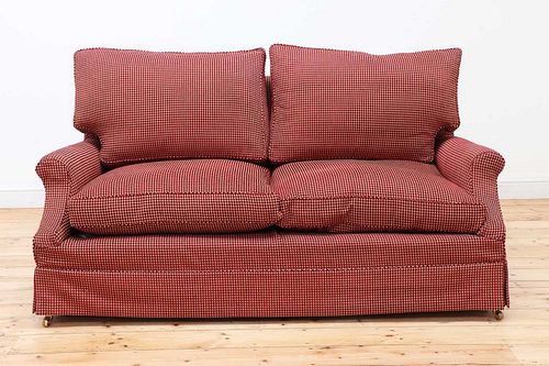 A modern two-seater sofa,