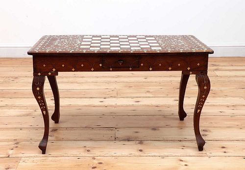 An Indian low games table,