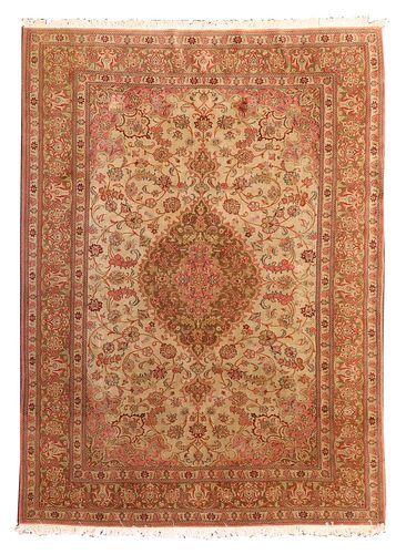 A Persian Qum rug,