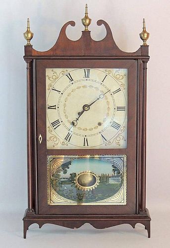 Eli Terry and Sons Pillar and Scroll Mantle Clock