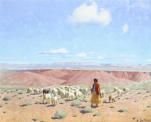 Gerard Curtis Delano, (American, 1890-1972), Navajo Sheep 3