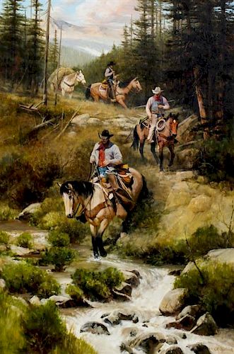 Howard Rogers, (American, b. 1932), Riding the High Country