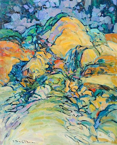 Robert Daughters, (American, b. 1929), Abstract Mountain