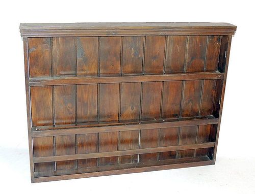 Antique Hanging Pewter Cupboard