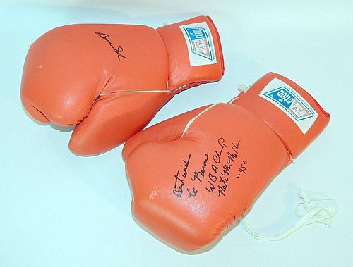 Pair of Nate Miller Signed Boxing Gloves