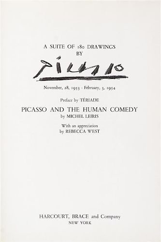 PICASSO, PABLO. Picasso and the Human Comedy. New York, (1954). With 12 original lithos.