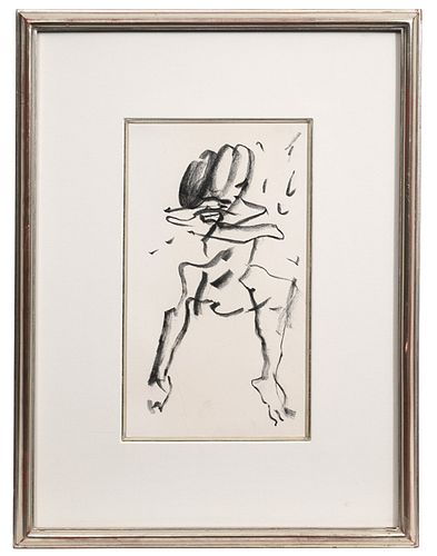 Attr. to Willem de Kooning 'Clam Digger' Drawing