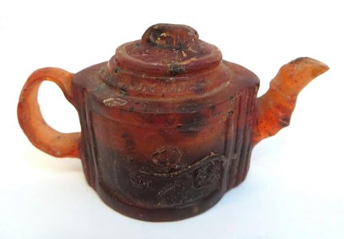 Chinese Red Amber Tea Pot