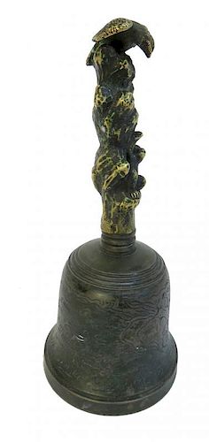 Antique Japanese Cast Bronze Bell