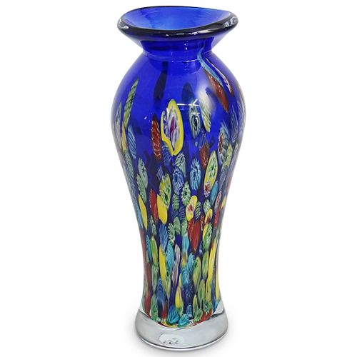 Blue Murano Glass Vase