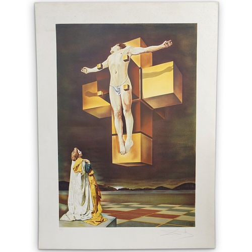 Salvador Dali (1904-1989) Crucifixion (Corpus Hypercubus) Lithograph