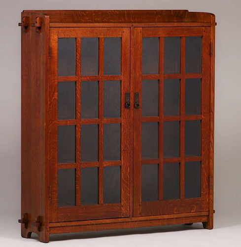 L&JG Stickley Two-Door Bookcase c1908-1912