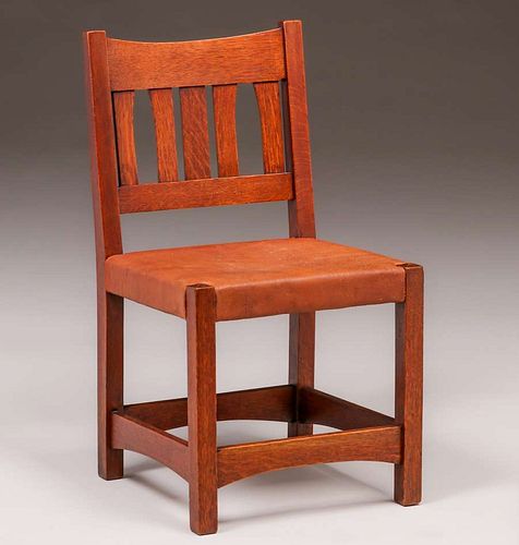 Early Gustav StickleyÂ Side Chair c1901