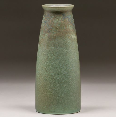Rookwood William Henschel Matte Green Pinecone Vase 1912