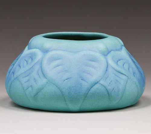 Van Briggle Turquoise Matte Blue Vase c1950s