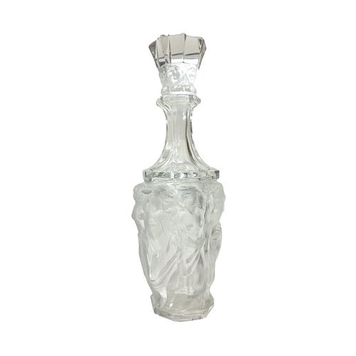 Frosted Crystal Liquor Bottle