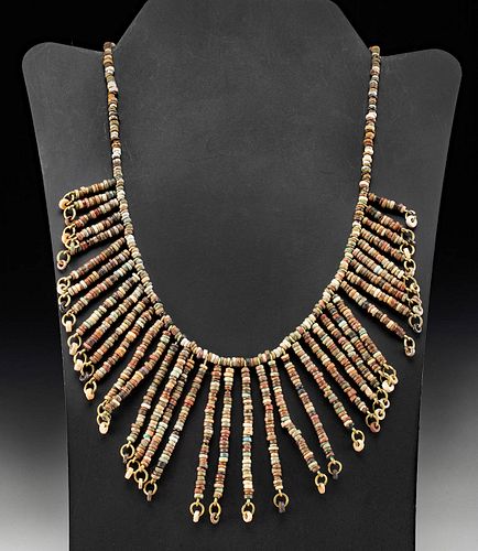 Wearable Egyptian Faience Bead Necklace