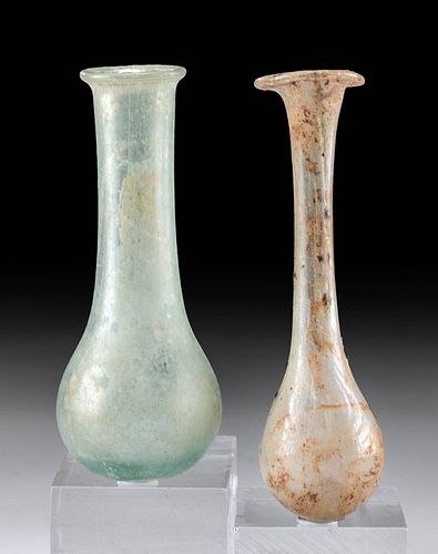 Two Petite Roman Glass Vials