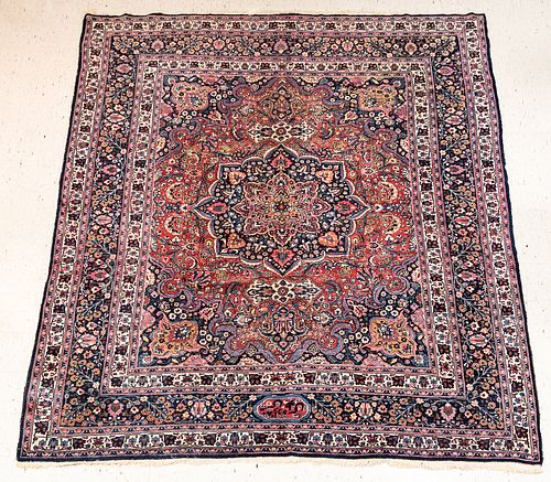 Meshad Carpet, Iran, c. 1930, (moth damage), approx. 10 ft. x 16 ft.