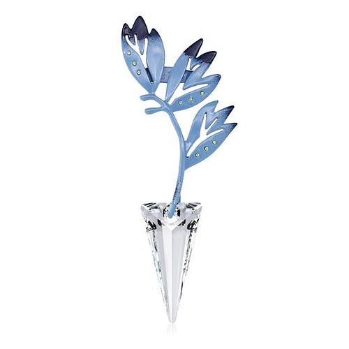 Gemstone King ZigiLine Unique Style Spike Brooch Made With Swarovski Crystals