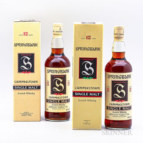 Springbank 12 Years Old, 2 750ml bottles (oc)