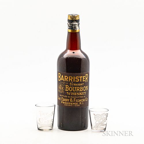 Barrister Straight Bourbon Whiskey, 1 quart bottle