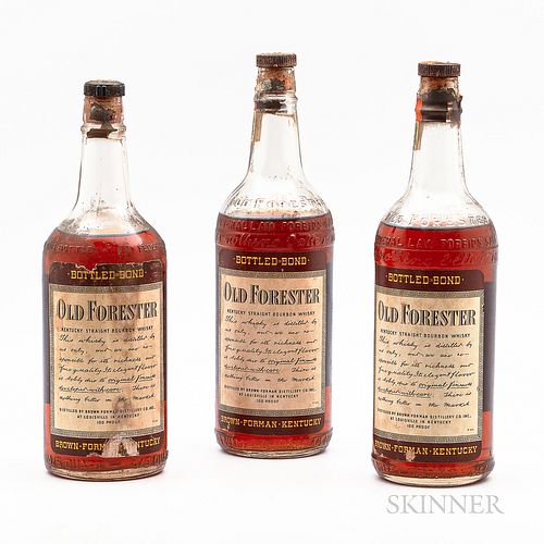 Old Forester, 3 4/5 quart bottles