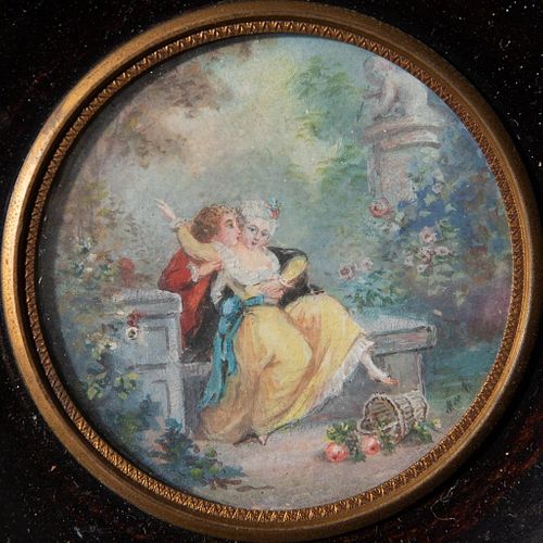19th Century Signed Miniature Painting