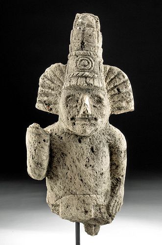 Toltec Stone Bust of a Lord - Ex Stendahl