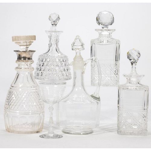 Collection of Clear and Cut Glass Bar Ware