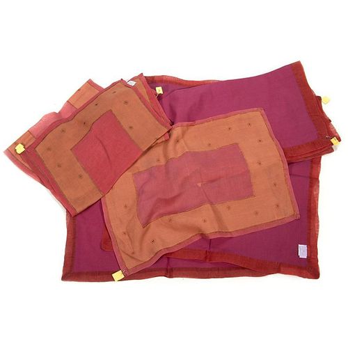 Set of Indian Cotton Placemats and Napkins
