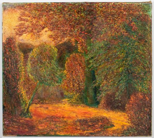 Allen Tucker "Autumn" Oil on Canvas