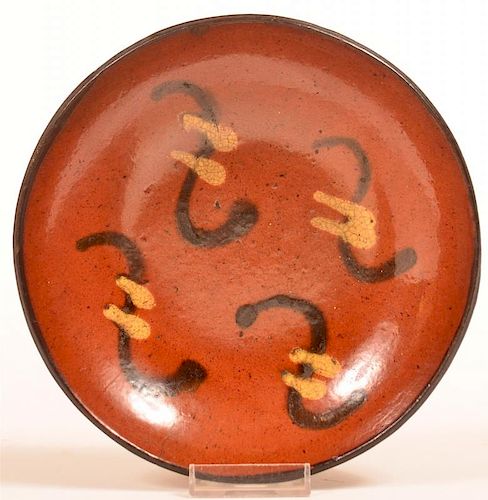 Willoughby Smith Womelsdorf Redware Plate.