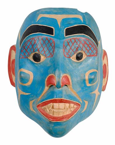 Northwest Coast Carved Portrait Mask