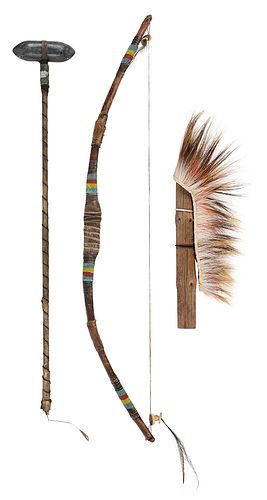 Group of Four Plains Native American Objects
