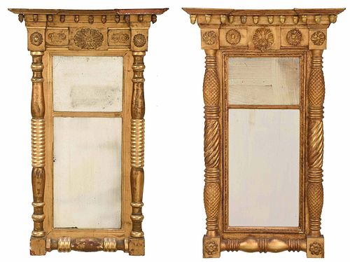 Two American Federal Giltwood Mirrors