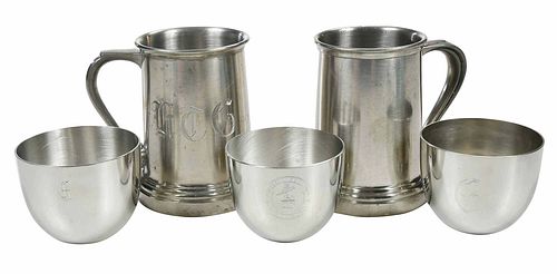25 Pieces of Stieff Pewter Drinkware