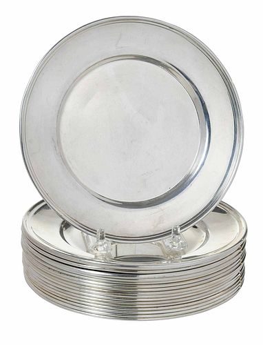 17 Sterling Bread and Butter Plates