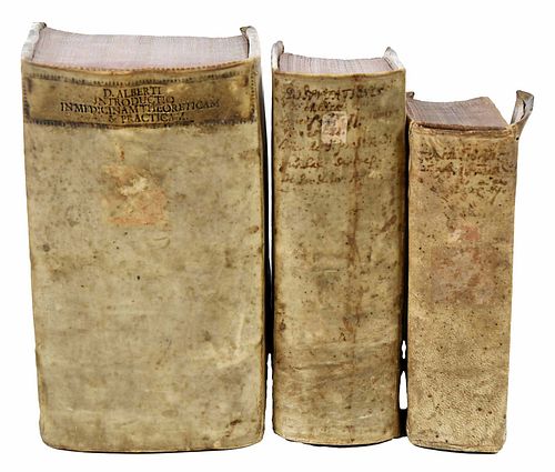 Three 17th/18th Century Vellum Bound Titles