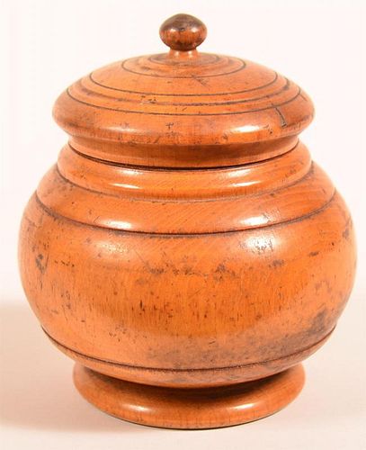 19th Century Peasware Covered Canister