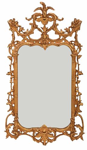Chippendale Style Gilt Mirror